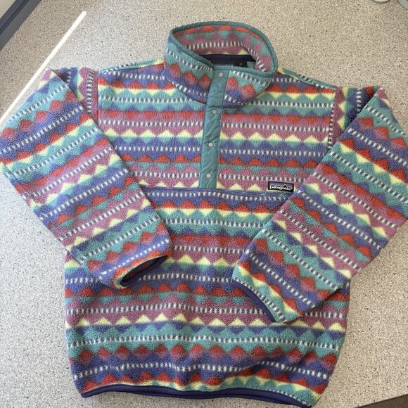 Patagonia Jackets & Blazers - Patagonia Aztec Fleece Jacket Snap T Pullover Synchilla XS Vintage Made In USA